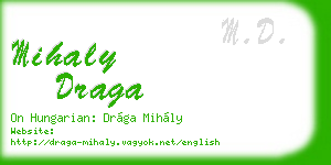 mihaly draga business card